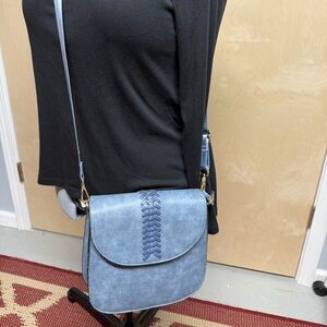 Simply Noelle Light Blue Crossbody Bag-New